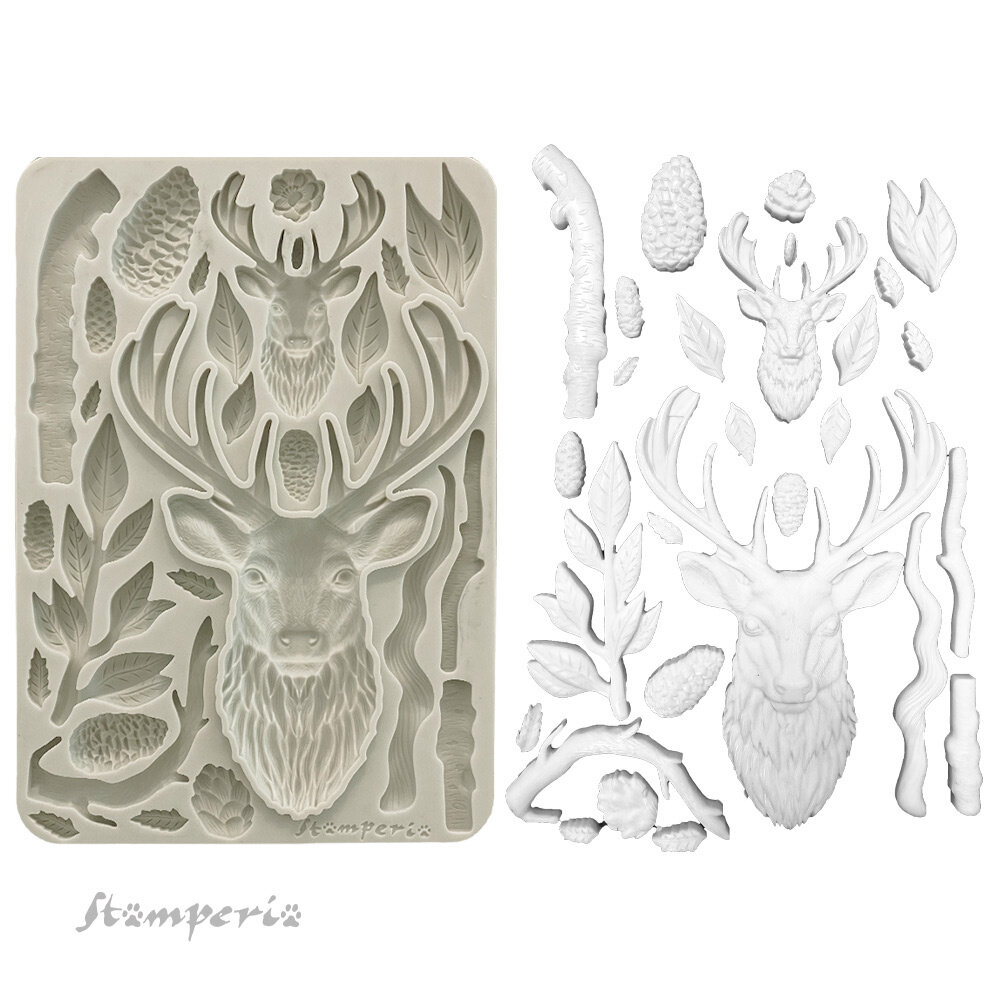Stamperia The Owl's House A5 Silicon Mould Deer (KACMA542)