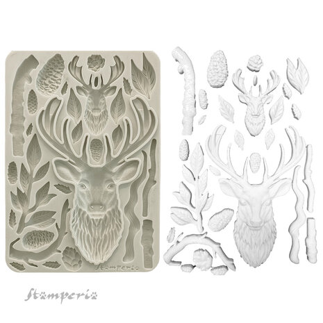 Stamperia The Owl's House A5 Silicon Mould Deer (KACMA542)