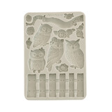 Stamperia The Owl's House A5 Silicon Mould Owls and Branch (KACMA585)