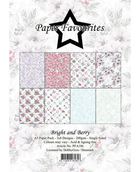 Paper Favourites Bright and Berry A5 Paper Pad (PFA186) Paper Favourites Bright and Berry A5 Paper Pad (PFA186)