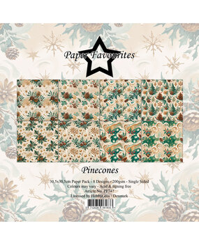Paper Favourites Pinecones 12x12 Inch Paper Pad (PF747) Paper Favourites Pinecones 12x12 Inch Paper Pad (PF747)