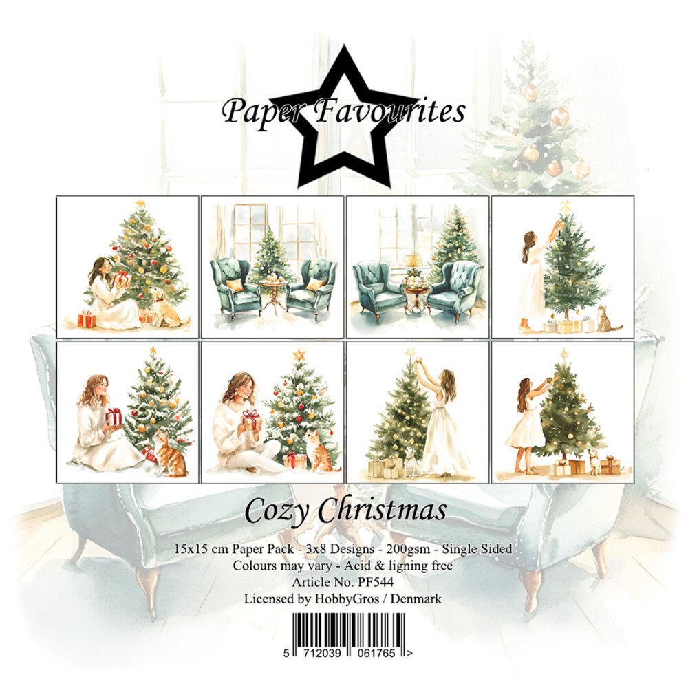 Paper Favourites Cozy Christmas 6x6 Inch Paper Pad (PF544) Paper Favourites Cozy Christmas 6x6 Inch Paper Pad (PF544)
