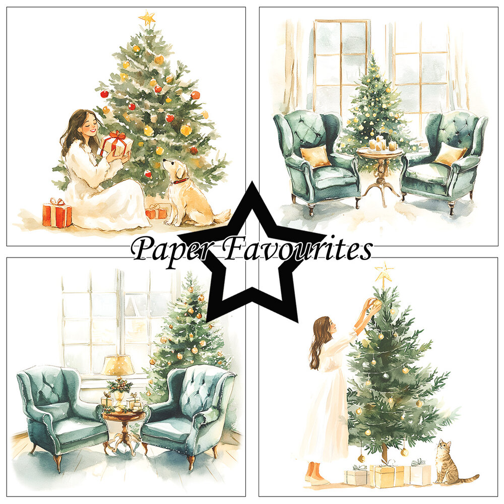 Paper Favourites Cozy Christmas 6x6 Inch Paper Pad (PF544) Paper Favourites Cozy Christmas 6x6 Inch Paper Pad (PF544)