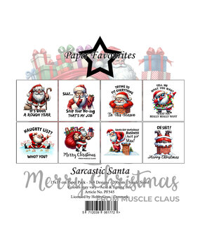 Paper Favourites Sarcastic Santa 6x6 Inch Paper Pad (PF545) Paper Favourites Sarcastic Santa 6x6 Inch Paper Pad (PF545)