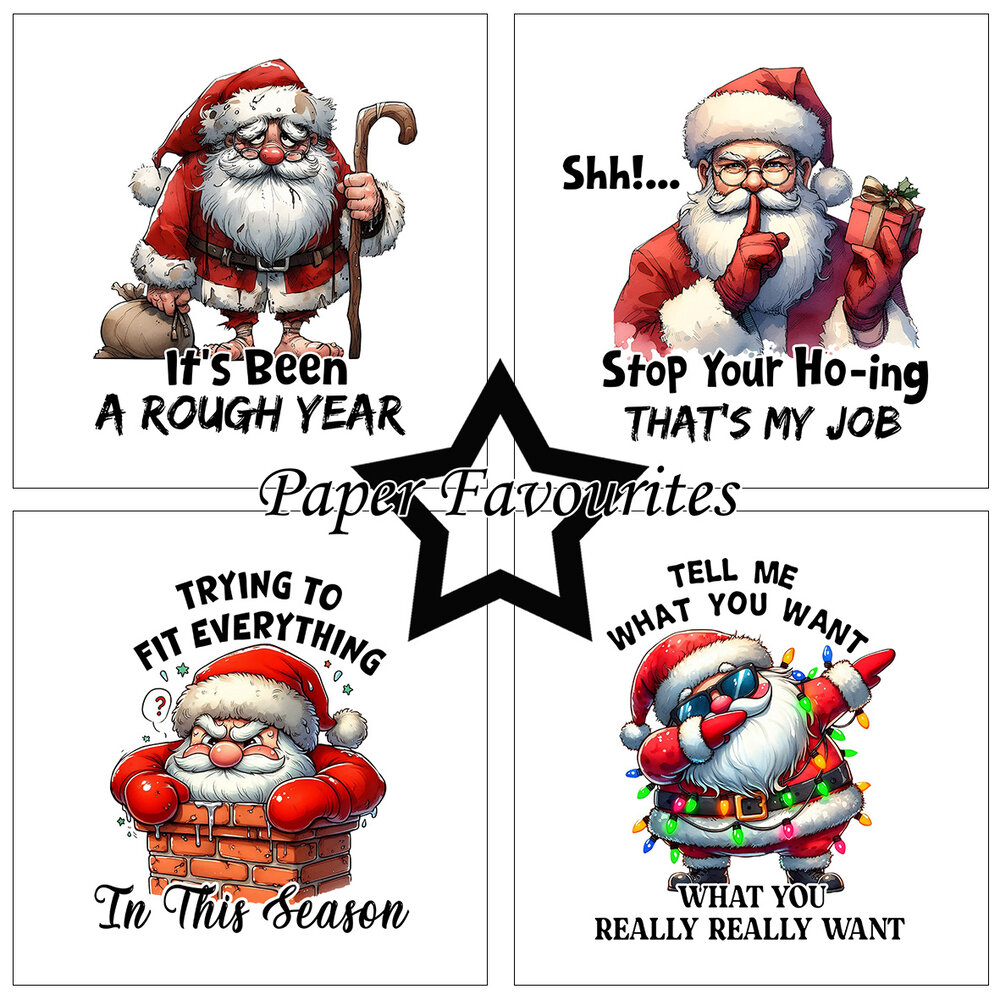 Paper Favourites Sarcastic Santa 6x6 Inch Paper Pad (PF545) Paper Favourites Sarcastic Santa 6x6 Inch Paper Pad (PF545)