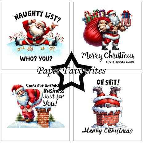 Paper Favourites Sarcastic Santa 6x6 Inch Paper Pad (PF545) Paper Favourites Sarcastic Santa 6x6 Inch Paper Pad (PF545)