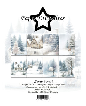 Paper Favourites Snow Forest A6 Paper Pad (PFA587) Paper Favourites Snow Forest A6 Paper Pad (PFA587)