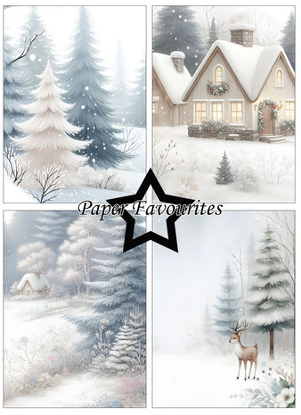 Paper Favourites Snow Forest A6 Paper Pad (PFA587) Paper Favourites Snow Forest A6 Paper Pad (PFA587)