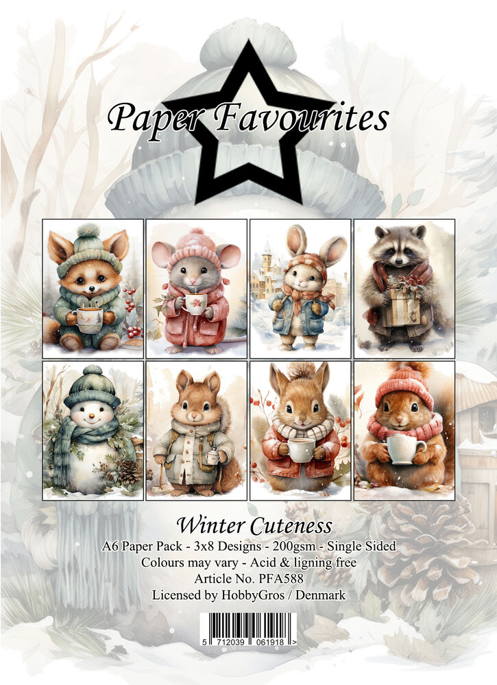 Paper Favourites Winter Cuteness A6 Paper Pad (PFA588) Paper Favourites Winter Cuteness A6 Paper Pad (PFA588)