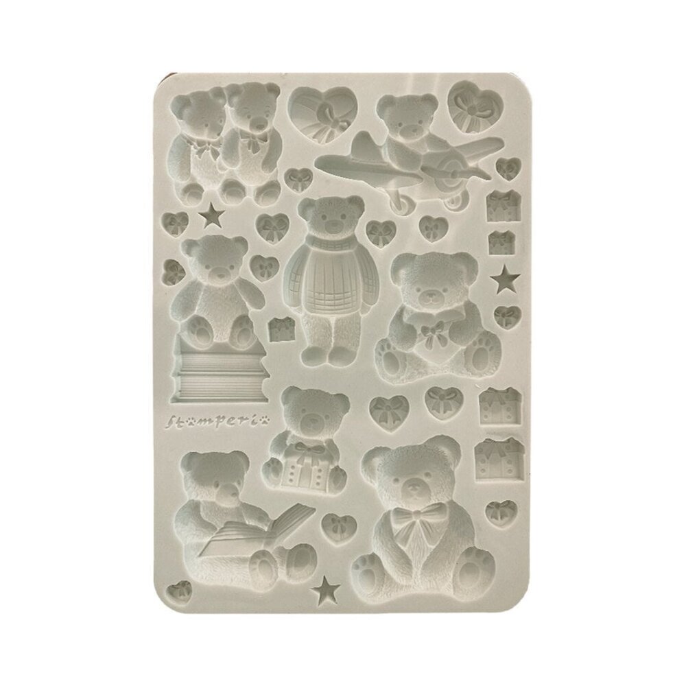 Stamperia The Owl's House A5 Silicon Mould Teddy Bears (KACMA557)