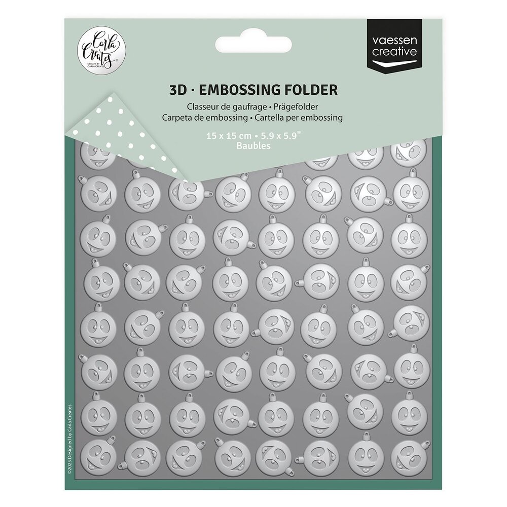 Vaessen Creative Embossing Folder Kerstballen (CAR0111) Vaessen Creative Embossing Folder Kerstballen (CAR0111)