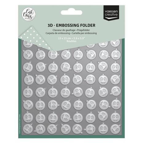 Vaessen Creative Embossing Folder Kerstballen (CAR0111) Vaessen Creative Embossing Folder Kerstballen (CAR0111)