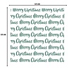 Vaessen Creative PRE-ORDER Stencil Merry Christmas (CAR0114) Vaessen Creative PRE-ORDER Stencil Merry Christmas (CAR0114)