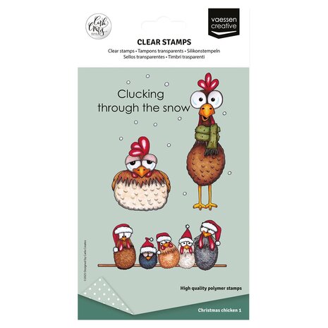 Vaessen Creative Clear Stamps Kerstkippen (CAR0103) Vaessen Creative Clear Stamps Kerstkippen (CAR0103)