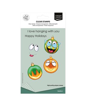 Vaessen Creative Clear Stamps Kerstballen (CAR0105) Vaessen Creative Clear Stamps Kerstballen (CAR0105)