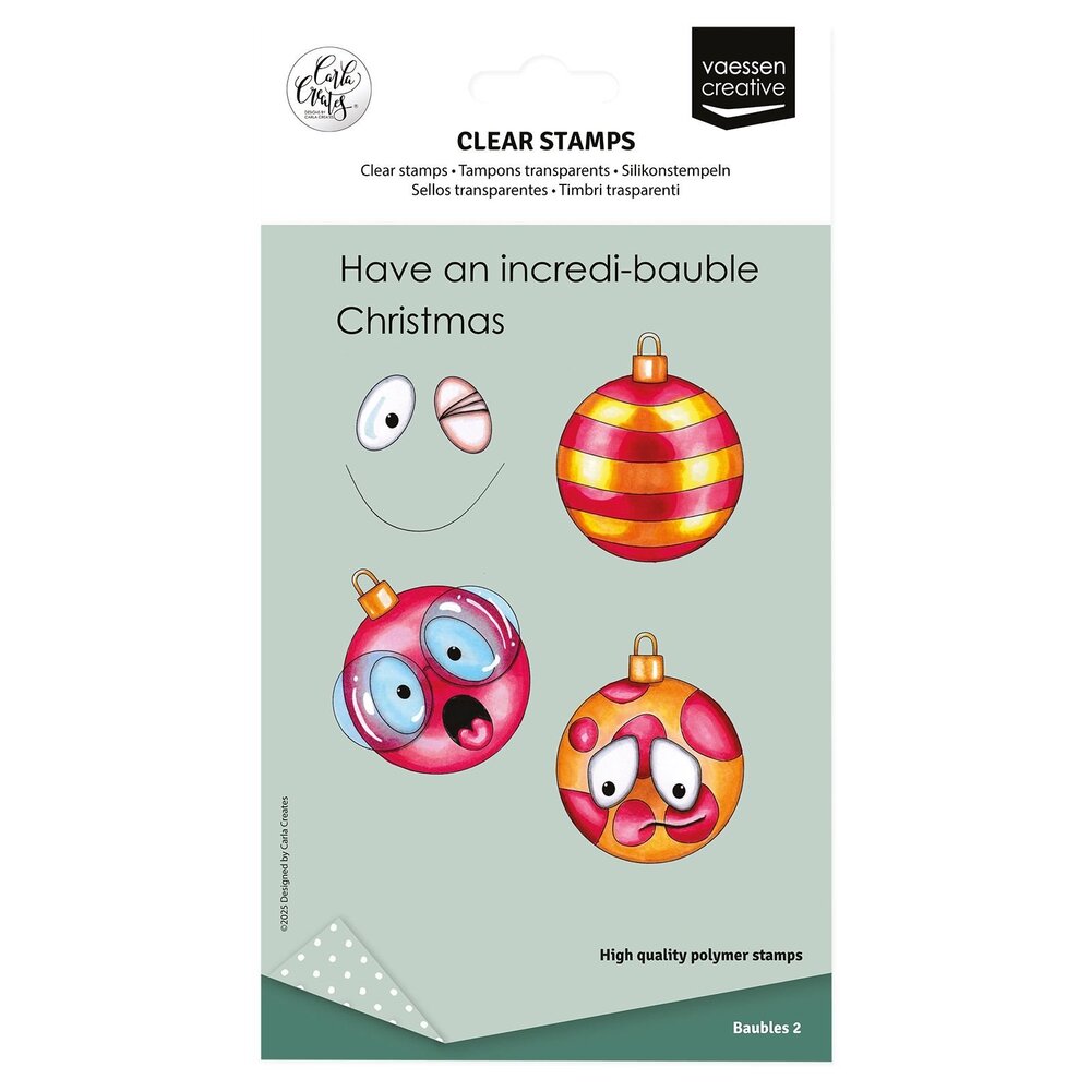 Vaessen Creative Clear Stamps Kerstballen 2 (CAR0106) Vaessen Creative Clear Stamps Kerstballen 2 (CAR0106)