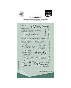 Vaessen Creative Clear Stamps Christmas Wishes (CAR0107) Vaessen Creative Clear Stamps Christmas Wishes (CAR0107)