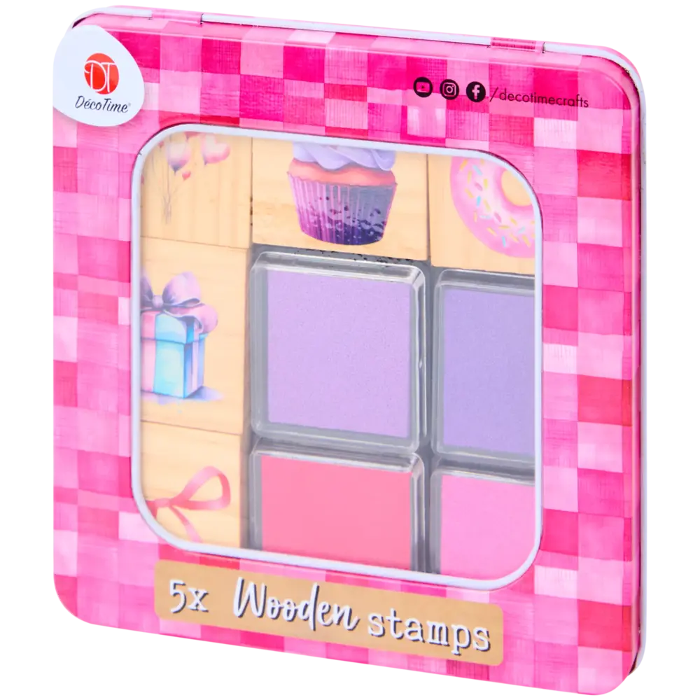 DécoTime Birthday Bliss Wooden Stamp Set (3211941) DécoTime Birthday Bliss Wooden Stamp Set (3211941)