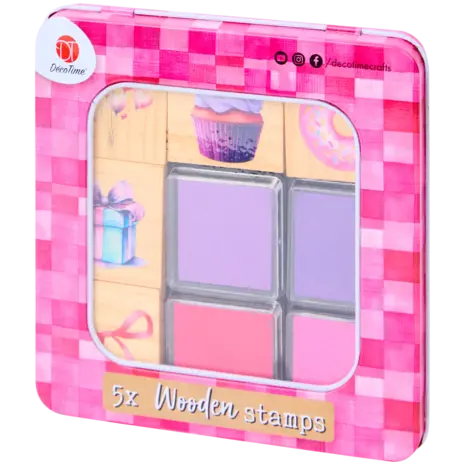 DécoTime Birthday Bliss Wooden Stamp Set (3211941) DécoTime Birthday Bliss Wooden Stamp Set (3211941)