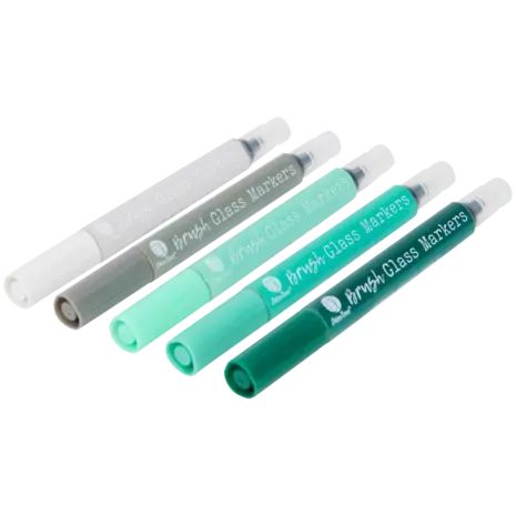 DécoTime Brush Glass Markers Green (3214395) DécoTime Brush Glass Markers Green (3214395)