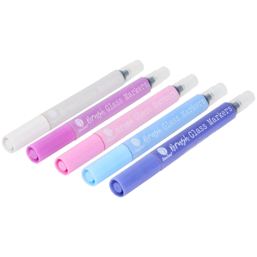 DécoTime Brush Glass Markers Purple (3214395) DécoTime Brush Glass Markers Purple (3214395)