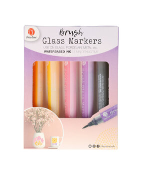 DécoTime Brush Glass Markers Sunny Orange (3214395)