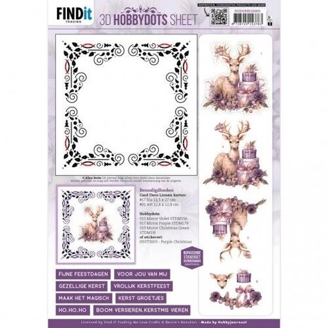 Find It Trading 3D Hobbydots Sheet Pastel Purple Christmas 1 (DODOHS10005) Find It Trading 3D Hobbydots Sheet Pastel Purple Christmas 1 (DODOHS10005)