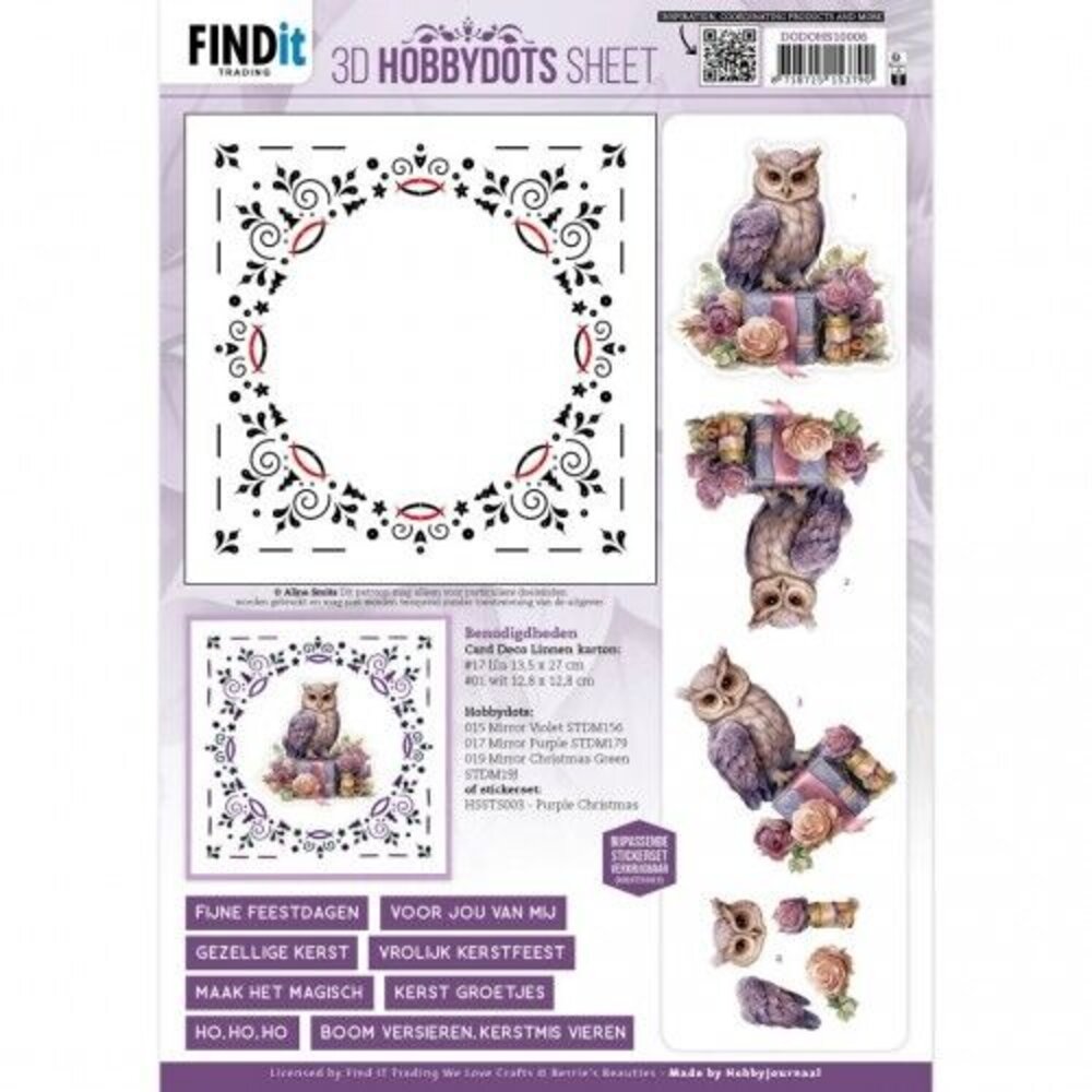 Find It Trading 3D Hobbydots Sheet Pastel Purple Christmas 2 (DODOHS10006) Find It Trading 3D Hobbydots Sheet Pastel Purple Christmas 2 (DODOHS10006)
