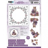 Find It Trading 3D Hobbydots Sheet Pastel Purple Christmas 2 (DODOHS10006)