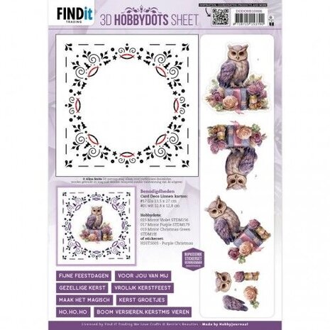 Find It Trading 3D Hobbydots Sheet Pastel Purple Christmas 2 (DODOHS10006) Find It Trading 3D Hobbydots Sheet Pastel Purple Christmas 2 (DODOHS10006)