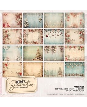 Berrie's Beauties Shabby Chic Christmas A4 Paper Pack (BBPPA410016) Berrie's Beauties Shabby Chic Christmas A4 Paper Pack (BBPPA410016)