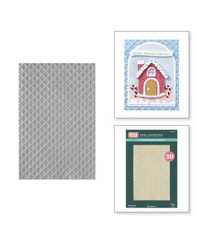 Spellbinders Candy Christmas Waffle Cone 3D Embossing Folder (E3D-157) Spellbinders Candy Christmas Waffle Cone 3D Embossing Folder (E3D-157)