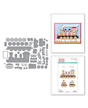 Spellbinders Candy Christmas Gingerbread Train Dies (S7-280) Spellbinders Candy Christmas Gingerbread Train Dies (S7-280)