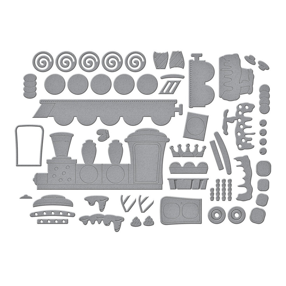 Spellbinders Candy Christmas Gingerbread Train Dies (S7-280) Spellbinders Candy Christmas Gingerbread Train Dies (S7-280)