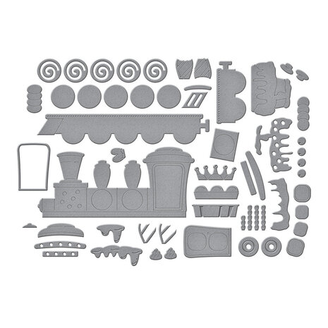 Spellbinders Candy Christmas Gingerbread Train Dies (S7-280) Spellbinders Candy Christmas Gingerbread Train Dies (S7-280)