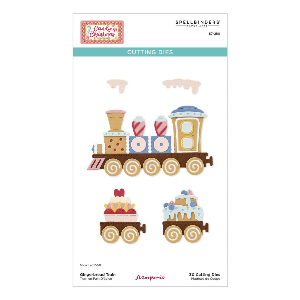 Spellbinders Candy Christmas Gingerbread Train Dies (S7-280) Spellbinders Candy Christmas Gingerbread Train Dies (S7-280)