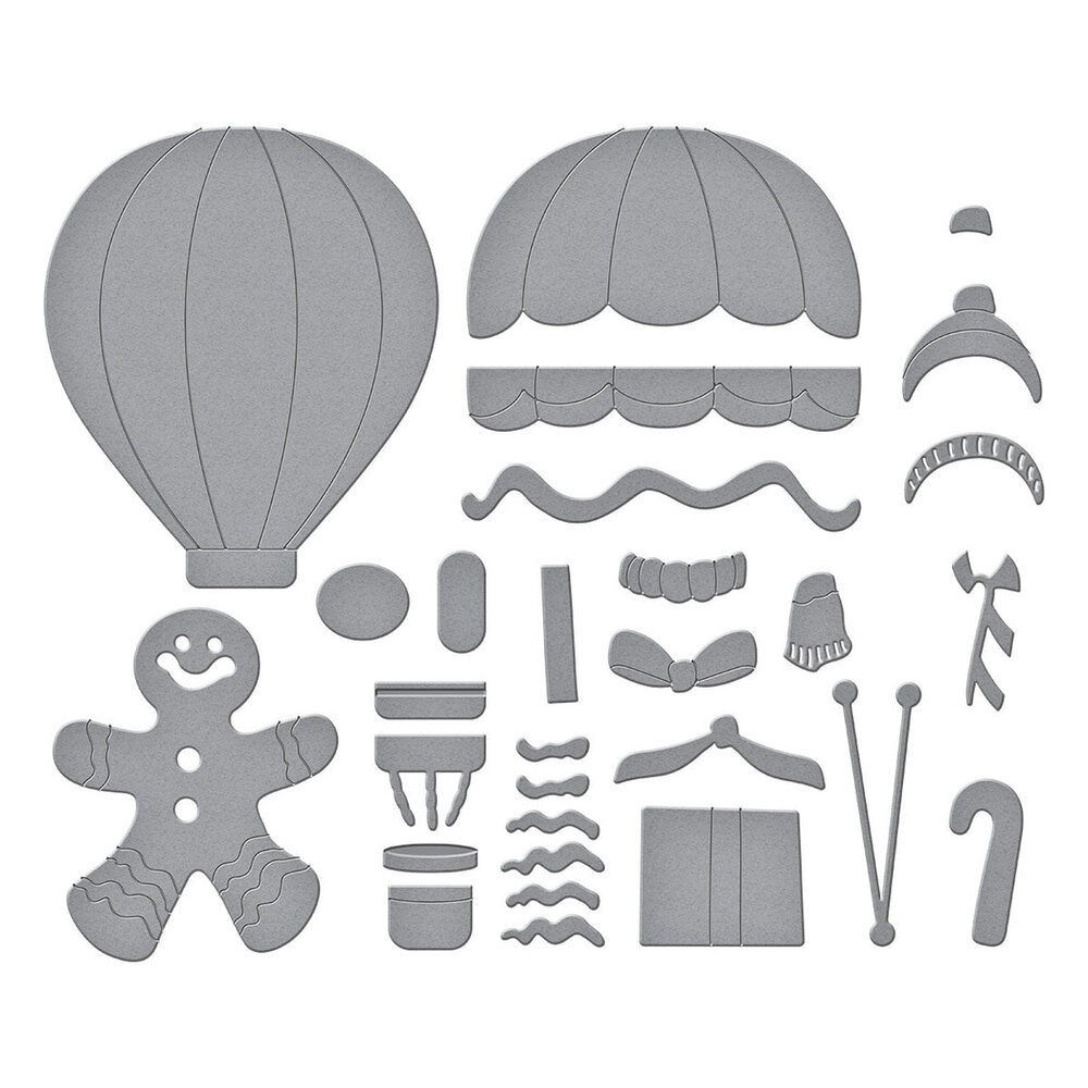 Spellbinders Candy Christmas Gingerbread Delivery Dies (S5-713) Spellbinders Candy Christmas Gingerbread Delivery Dies (S5-713)