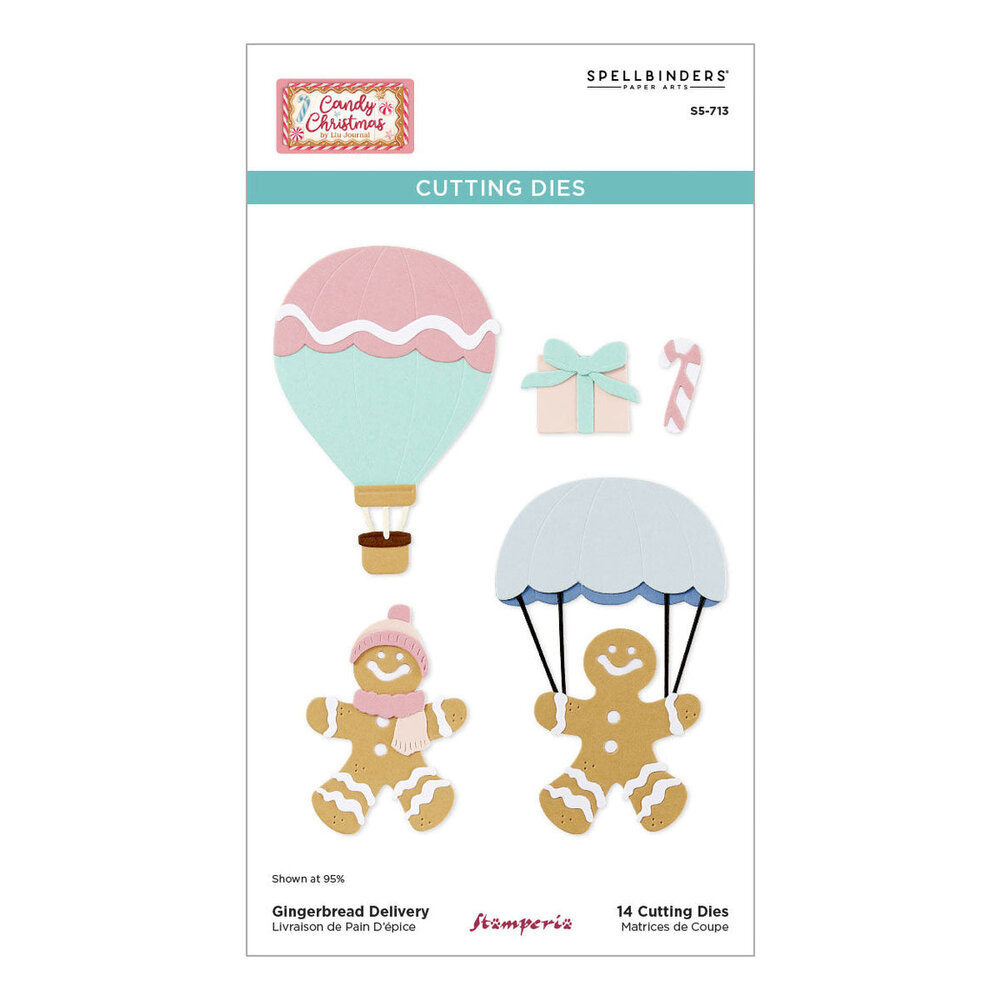 Spellbinders Candy Christmas Gingerbread Delivery Dies (S5-713) Spellbinders Candy Christmas Gingerbread Delivery Dies (S5-713)