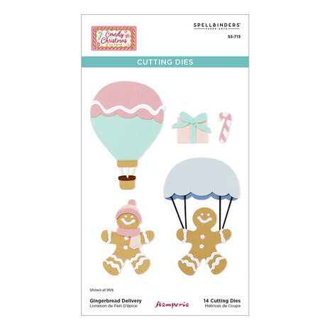 Spellbinders Candy Christmas Gingerbread Delivery Dies (S5-713) Spellbinders Candy Christmas Gingerbread Delivery Dies (S5-713)