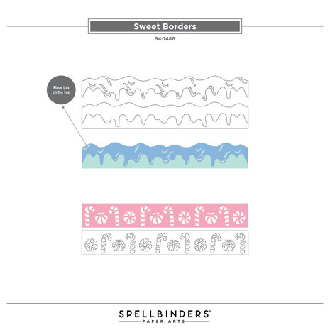 Spellbinders Candy Christmas Sweet Borders Dies (S4-1486) Spellbinders Candy Christmas Sweet Borders Dies (S4-1486)