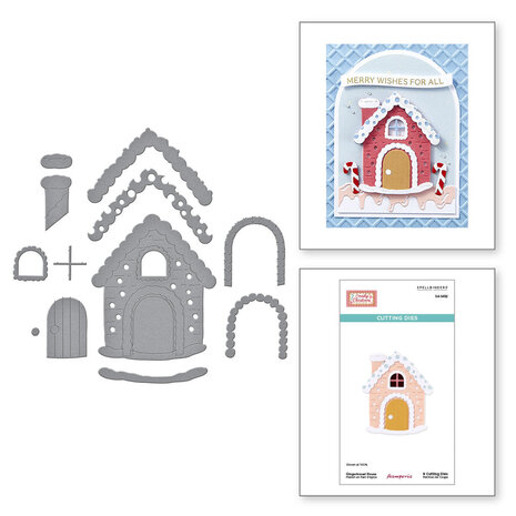 Spellbinders Candy Christmas Gingerbread House Dies (S4-1492) Spellbinders Candy Christmas Gingerbread House Dies (S4-1492)