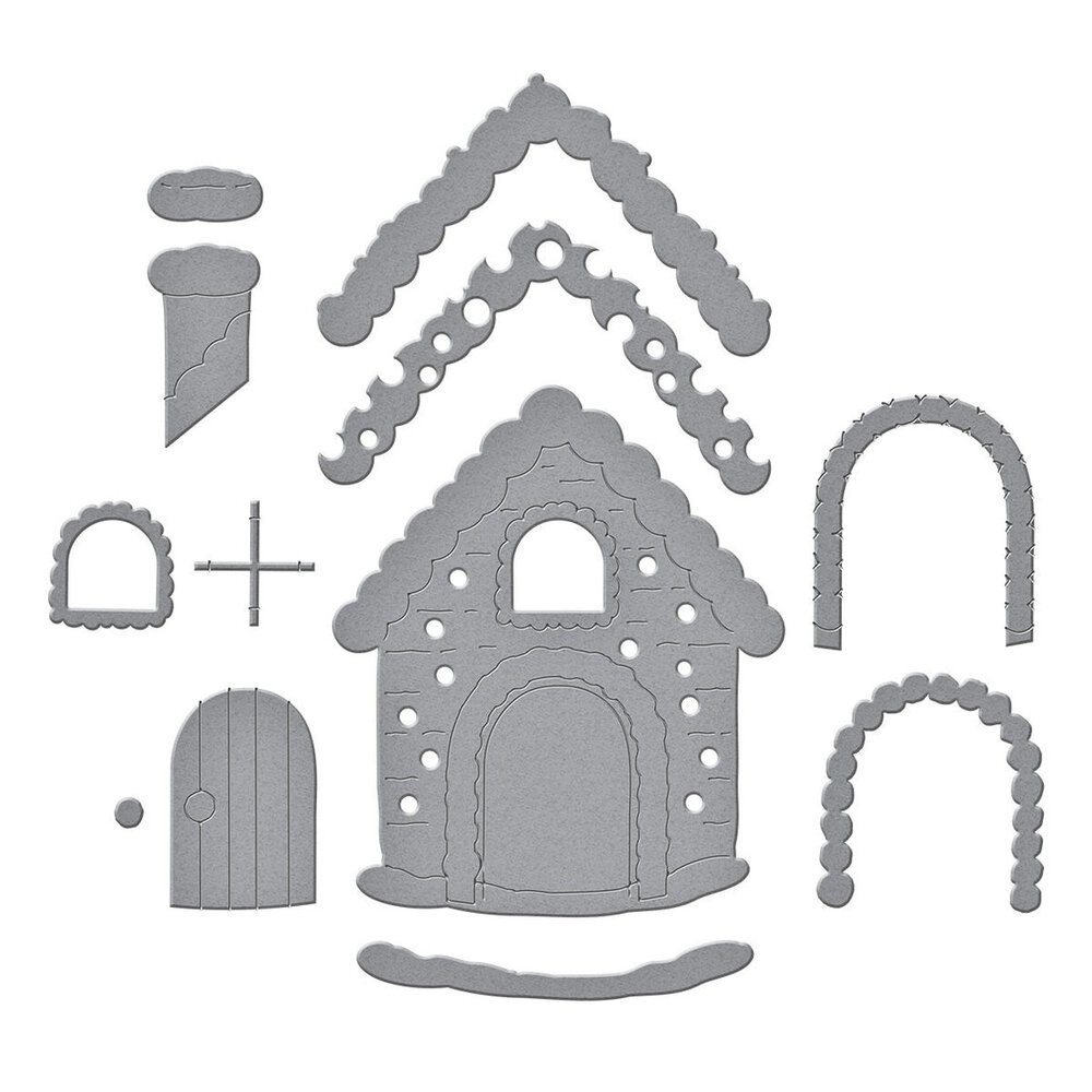 Spellbinders Candy Christmas Gingerbread House Dies (S4-1492) Spellbinders Candy Christmas Gingerbread House Dies (S4-1492)