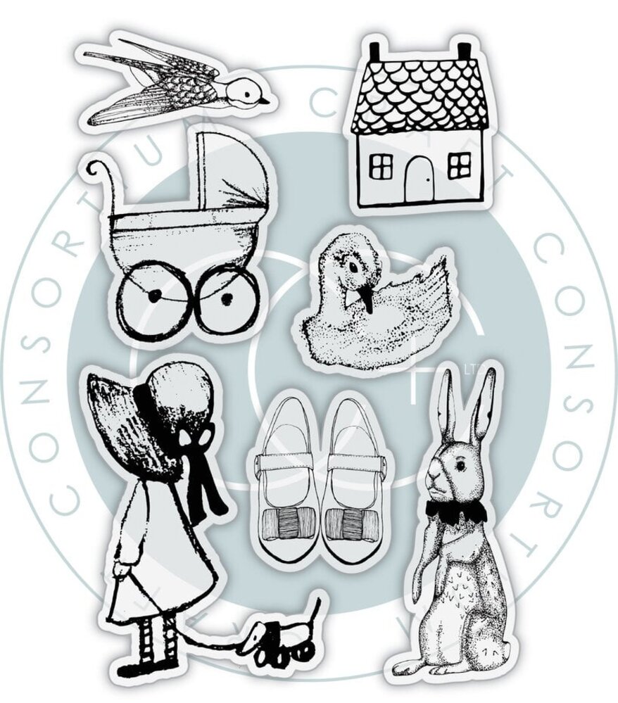 Craft Consortium Nostalgia A6 Clear Stamps (CCDSTMP004) Craft Consortium Nostalgia A6 Clear Stamps (CCDSTMP004)