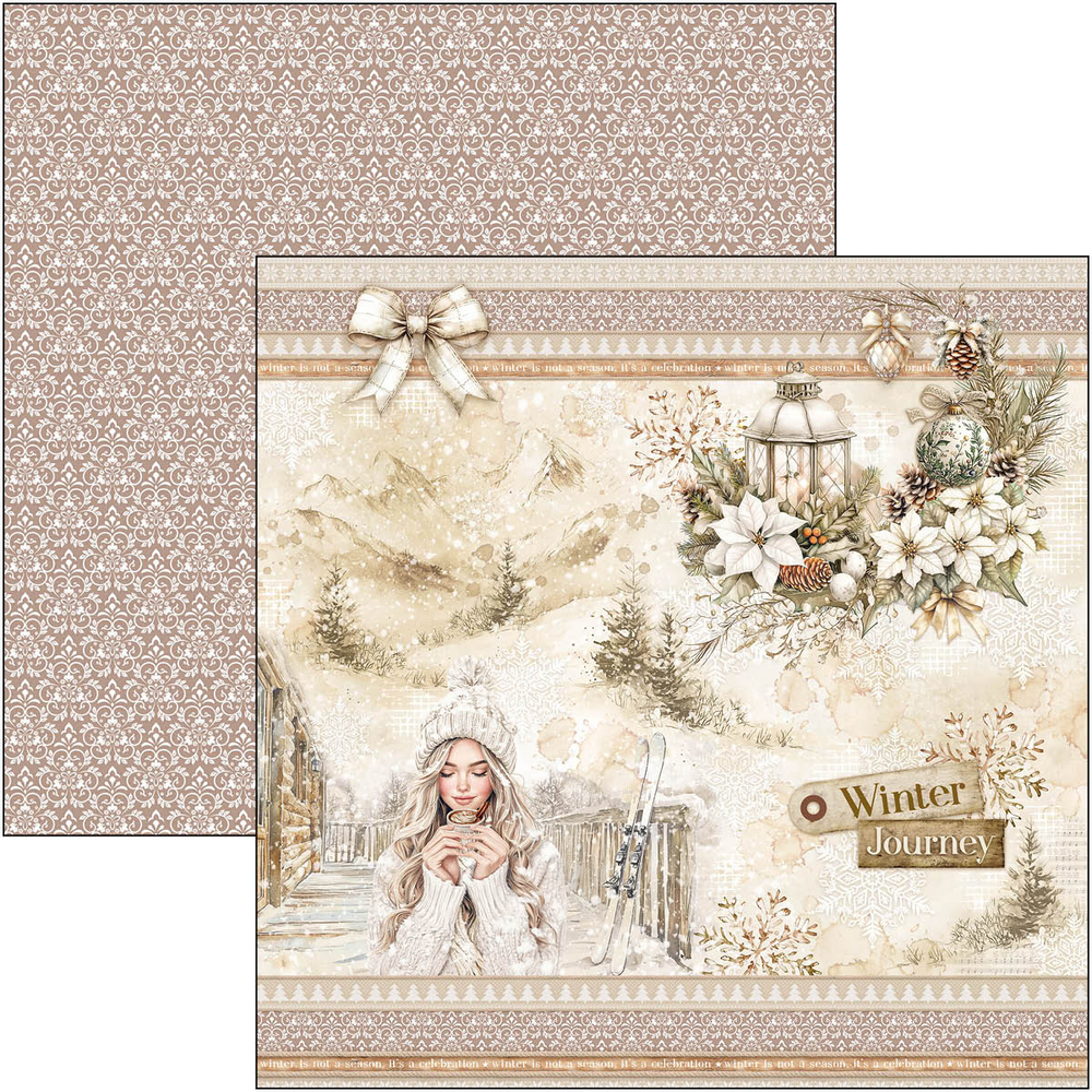 Ciao Bella Papercrafting Winter Season 8x8 Inch Paper Pad (CBH088)