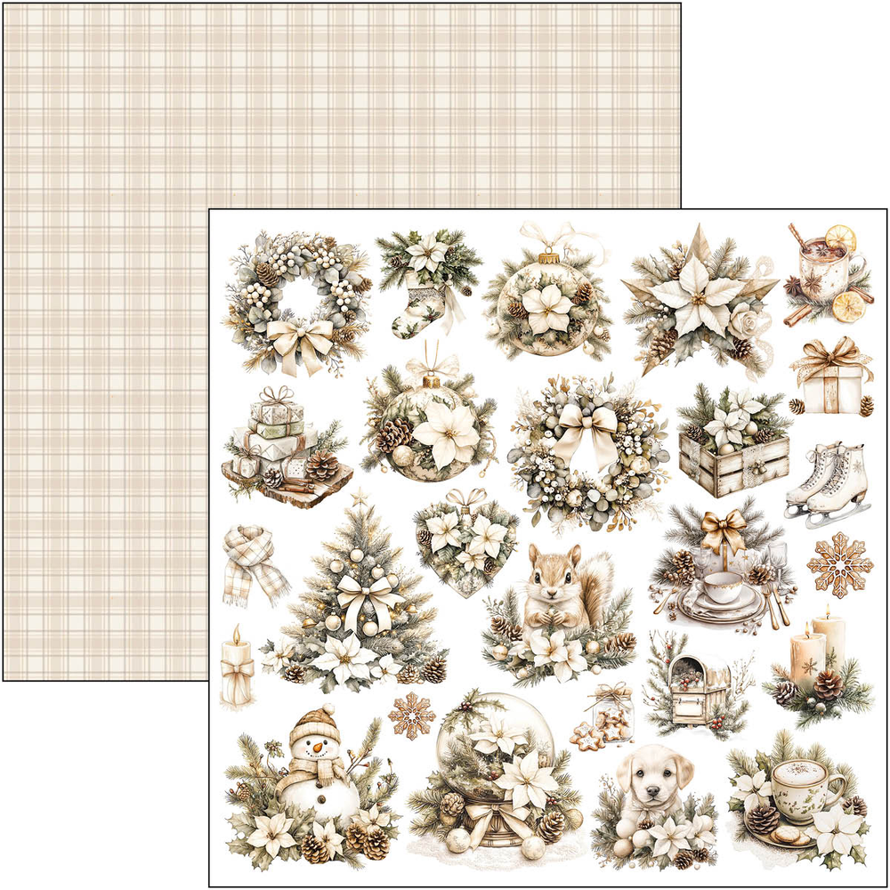 Ciao Bella Papercrafting Winter Season 8x8 Inch Paper Pad (CBH088)