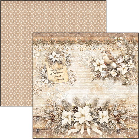 Ciao Bella Papercrafting Winter Season 8x8 Inch Paper Pad (CBH088)