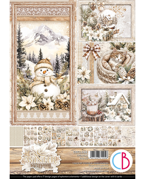 Ciao Bella Papercrafting Winter Season A4 Creative Pad (CBCL088) Ciao Bella Papercrafting Winter Season A4 Creative Pad (CBCL088)
