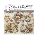 Ciao Bella Papercrafting Winter Season 6x6 Inch Deluxe Paper & Vellum Dual Pack (CBXQ001)