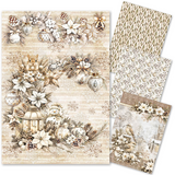 Ciao Bella Papercrafting Winter Season A4 Mixed Rice Papers (CBRA004)