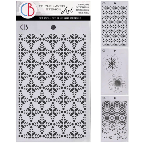 Ciao Bella Papercrafting Winter Season 5x8 Inch Stencil Mix Triple Layer Set (MSX001) Ciao Bella Papercrafting Winter Season 5x8 Inch Stencil Mix Triple Layer Set (MSX001)